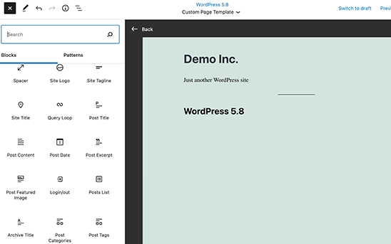 Gutenberg Block Editor