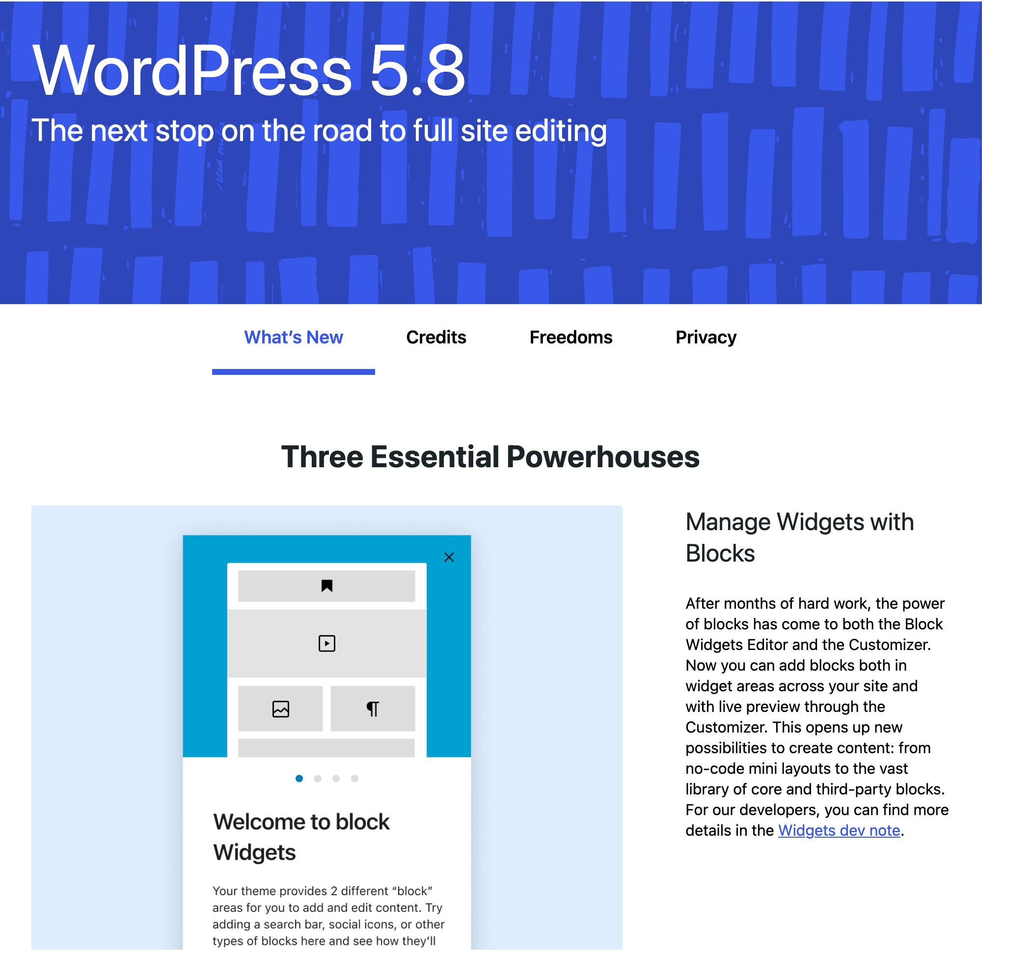WordPress Latest Version 5.8 and Key Features to Overcome WordPress